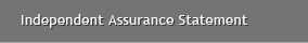 Independent Assurance Statement